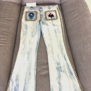 STUDDED GUCCI JEANS SZ 24 NWT